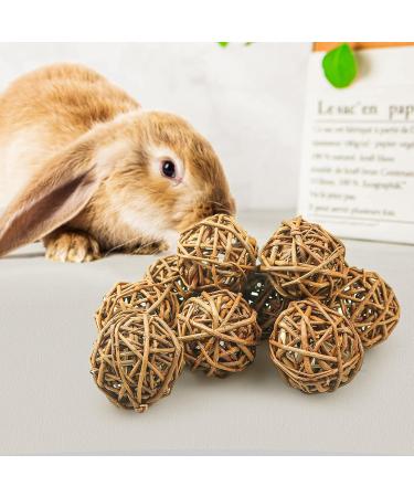 9-Piece Willow Ball Chew Toys for Small Animals | Rabbit Guinea Pig Hamster & Bird Accessories - Buy Online on GoSupps.com