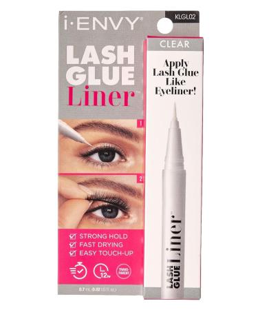 Kiss I Envy Lash Glue Liner Clear - 0.02 Ounce | Long-Lasting Waterproof Eyelash Adhesive for International Shipping - Buy Online on GoSupps.com
