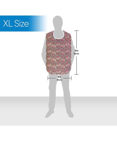 RMS 3 Pack Adult Bib with Crumb Catcher, Waterproof Clothing Protector (34x18) - Butterfly/Blue Rose/Heritage - Buy Online on GoSupps.com