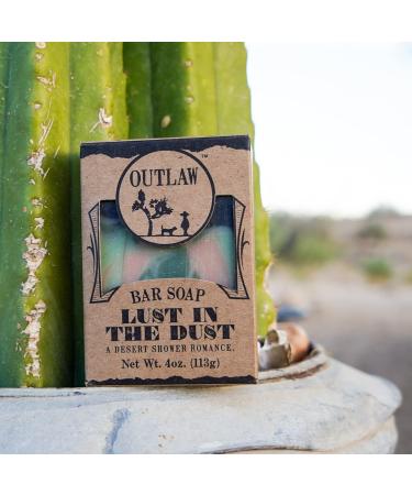 Lust In The Dust Handmade Soap - Sagebrush Sandalwood and Campfire Scent - 2 Pack - Unisex Bar Soap - Outlaw Collection - Buy Online on GoSupps.com