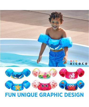 Toddler Swim Vest for Girls and Boys 20-50 lbs - Kids Life Jacket for Pool, Beach & River - Swimmies Shark Design - Buy Online on GoSupps.com