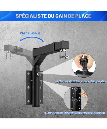 Imaycc Heavy-Duty Adjustable Wall Bracket for Punching Bags | Bidirectional Mount for Home & Gym | Ideal for Muay Thai & Fitness - Buy Online on GoSupps.com