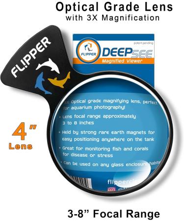 FL!PPER Flipper DeepSee Magnified Magnetic Aquarium Viewer 4" STD 4" - Buy Online on GoSupps.com