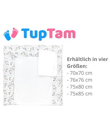 TupTam Changing Mat with 2 Terry Cloth Covers - Rowanberry 65 x 75 cm | International Shipping Available - Buy Online on GoSupps.com