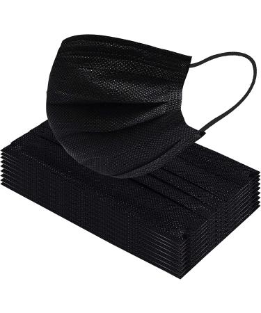 Biwisy 50PCS Black 3-Ply Disposable Face Masks â€“ Breathable & Comfortable - Buy Online on GoSupps.com