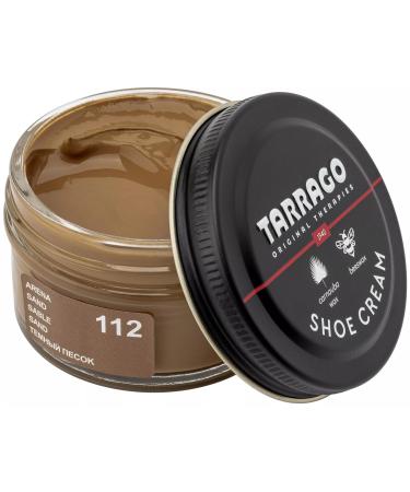 Shoe Cream 50 ml | Nourishing Polishing and Protective Cream for Leather and Synthetic Leather Shoes Footwear Bags and Accesories 50 ml Sand (112)