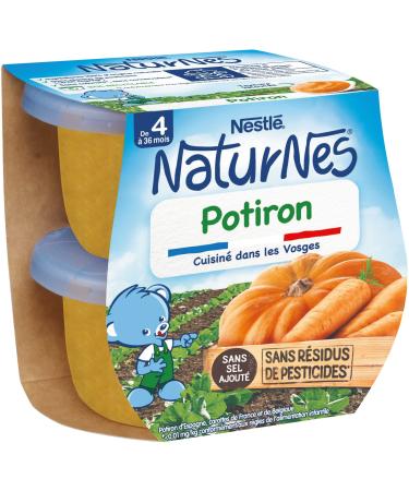Nestlé Naturnes Baby Pots, Pumpkin for Ages 4-6 Months 2 x 130 g