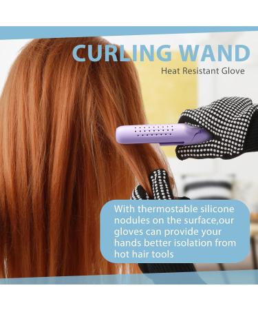 Comnico Heat-Resistant Gloves - 2 Pack Silicone Knobs for Hair Styling Curling Iron & Flat Iron - Professional Sublimation Gloves - Buy Online on GoSupps.com