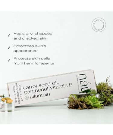 Nau Overnight Rejuvenating Face Cream - Hydrate Anti-Aging & Antioxidant with Carrot Seed Oil Vitamin E & Tangerine - 1.01 fl oz - Buy Online on GoSupps.com
