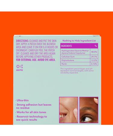 Good Molecules Lot de 60 patchs hydrocollo des ultra-fins pour dissimuler les points blancs les points noirs et les imperfections cibler l'ance et les impuret s Soin de la peau pour le visage avec - Buy Online on GoSupps.com