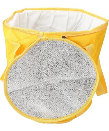 Foot Soaking Bath Bag Lightweight Preventing Tipping Folding Foot Bath Bag for Outdoors for Picnic Water Container (Mango Yellow) - Buy Online on GoSupps.com