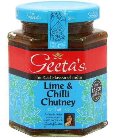 Buy Geeta's Lime and Chilli Chutney 310g (Pack of 6) - Authentic Indian Flavors | International Shipping Available - Buy Online on GoSupps.com