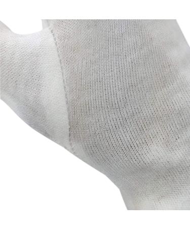3 x Powcog White 100% Cotton Gloves in XL | Beauticians Skin Cleaning (3) - Buy Online on GoSupps.com