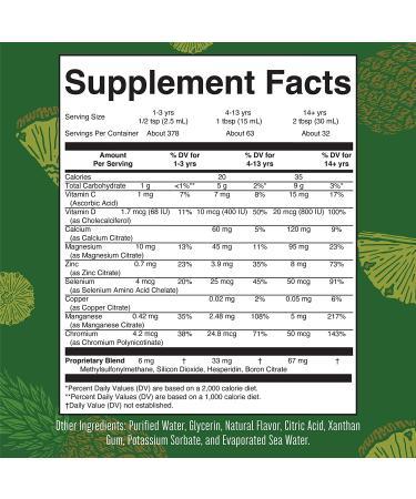 Pineapple Nighttime Liquid Multimineral Supplement | Sugar Free Sleep Support | Magnesium, Calcium, MSM | Vegan & Gluten Free | 32 Servings - Buy Online on GoSupps.com