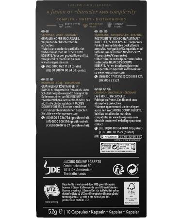 L'OR - Espresso Coffee - Rose Gold - Intensity 7 - Vegetable and Fruity Aromas - 10 packs of 10 aluminum capsules - Buy Online on GoSupps.com