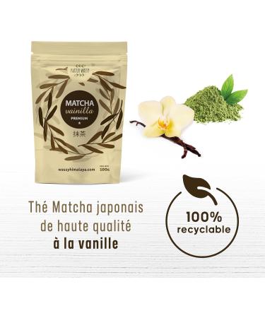 Th matcha la vanille qualit premium en poudre. 100% naturel. 100 g de th vert matcha puissant d toxifiant et antioxydant. Matcha pur de culture. 100 doses. (100g Vanille) Vanille 100g - Buy Online on GoSupps.com