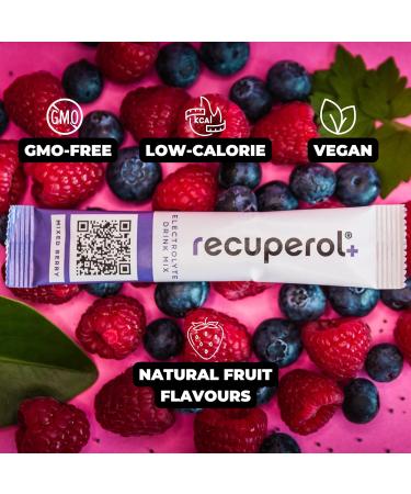 Recuperol Get Well Soon Gift Box - Hydration & Recovery Electrolyte Drink Mix 8 Pack Wellness Gift for Men & Women Present with Card Inside - Mixed Berry Flavour - Buy Online on GoSupps.com