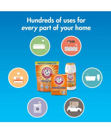 Arm & Hammer Pure Baking Soda 8oz - Pack of 2 - 2 Pack 8 Ounce Boxes - Buy Online on GoSupps.com