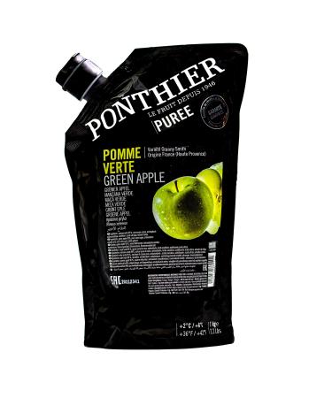 Food-united apple puree granny Smith fruit puree from Ponthier 6x 1kg for smoothie-bowl-quark-sorbet gel e-topping without artificial additions Selected fruits 6 kg