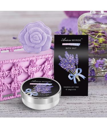 Lavender Spa Bath Gift Basket Set for Women - Shower Gel, Bubble Bath, Body Butter, and More - Perfect Mother, Girlfriend, Wife Gift Idea - Buy Online on GoSupps.com