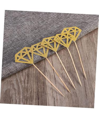 ibasenice Wedding D cor 300 Pcs Diamond Cake Topper Happy Birthday Topper Cake Picks Gold Diamond Topper Capacillos Para Cupcake Decor Cupcakes Diamond Cupcake Topper Paper Cup Wedding - Buy Online on GoSupps.com