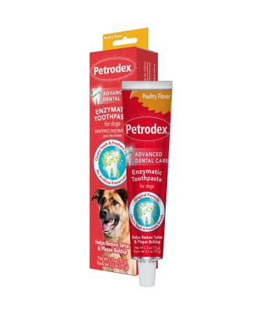 Sergeant's Petrodex Enzymatic Toothpaste for Dogs - Poultry Flavor 2.5-Ounce Pack of 1