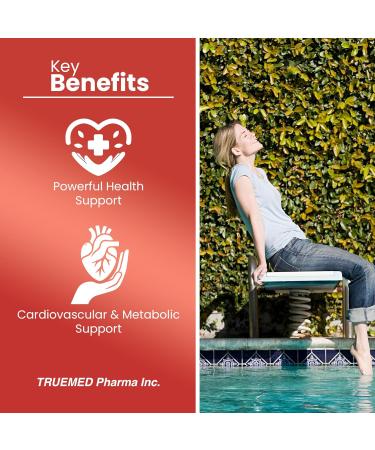 Truemed Super Berberine Supplement 4250mg | High Potency Berberine with Ceylon Cinnamon & Dihydroberberine for Daily Wellness Cardiovascular & Metabolic Support 30 Capsules Made in USA - Buy Online on GoSupps.com