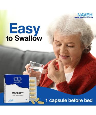 NAVEH PHARMA Mobility - Max Potency 10-in-1 Joint Supplement for Men & Women - 30 Support Health Supplements for Arthritis - Buy Online on GoSupps.com