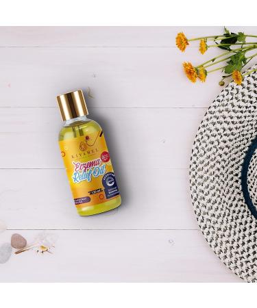 KIYAMEL Moisturizing Eczema Relief Baby Oil with Hemp Seed, Vitamin E & Chamomile - Soothing Hydration for Dry, Itchy Skin in Babies, Kids & Children - Buy Online on GoSupps.com
