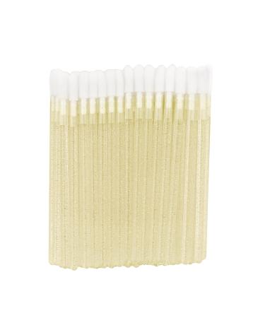 PROFICO Velour Lip & Eyelash Applicators - 50 Pcs Gold Glitter | Premium Quality & International Shipping - Buy Online on GoSupps.com