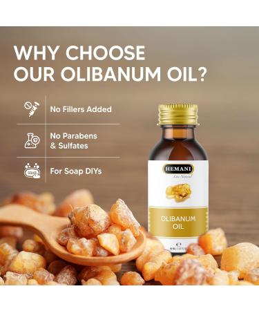 Hemani Olibanum Oil (Boswellia Serrata) 30ml - Premium Frankincense Essential Oil for Relaxation Calming and Soothing Experience Promotes Inner Peace and Wellness. - Buy Online on GoSupps.com