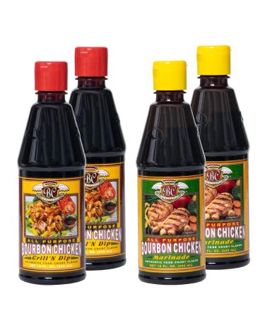 Bourbon Chicken Grill n Dipping Sauce + Marinade Mixed Pack | Starter Kit To Make Authentic Food Court Restaurant Bourbon Chicken Flavor | Great Value & Gourmet Food Gift | Easy To Follow Recipes