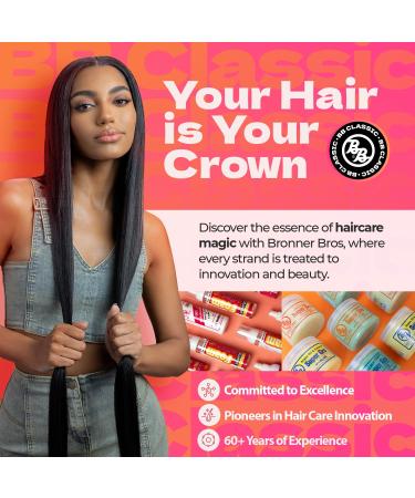 Bronner Bros BB Pine Tar Super Gro Treatment for Dandruff - Scalp Relief Moisturizer & Deep Conditioner - 6 oz - Buy Online on GoSupps.com