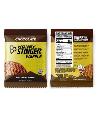 Honey Stinger Organic Waffles Variety Pack - 12 Count, Energy Source for Any Activity - Honey, Vanilla, Chocolate Flavors, 1.06 oz Each (Pack of 12) incl. Sticker - Buy Online on GoSupps.com
