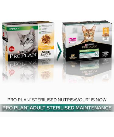 PURINA PRO PLAN | Sterilised | Adult | Maintenance with Chicken Tender Pieces | Sauce | Cat | Freshness Sachets 10 x 85 g Lo - Buy Online on GoSupps.com