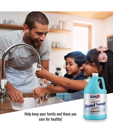 Sanitأ‚ Antibacterial Foaming Hand Soap Refill with Aloe Vera - All-Natural, Moisturizing, 1 Gallon Mango Coconut - Made in USA - Buy Online on GoSupps.com