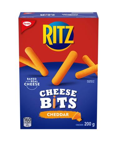 Ritz Cheese Bits Cheddar Flavoured Crackers, 200g/7 oz.,Box, Imported from Canada