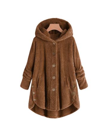 Hanxiulin plush jacket oversize warm lined fleecemantel women winter jacket jacket downhill lightweight quilted causal sweat jacket winter coat down jacket hoodies for women yellow l