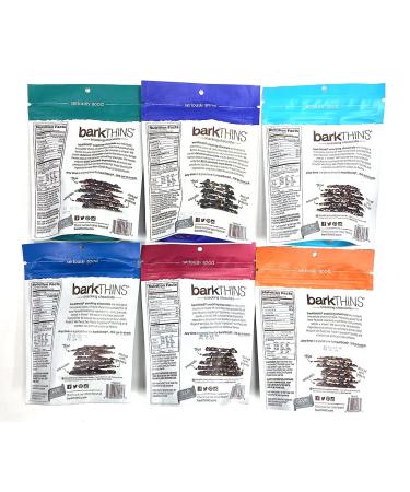 BarkTHINS Snacking Chocolate Variety Pack - Dark Chocolate Almonds, Blueberry Quinoa, Mint, Pretzel, Pumpkin Seed, Almond - 4.7 oz each (Pack of 6) - Buy Online on GoSupps.com