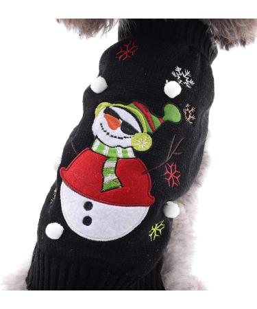 Buy Hrttsy Christmas Dog Sweater | Winter Warm Pet Coat for Small & Large Dogs | Cute Snowman Design - Buy Online on GoSupps.com