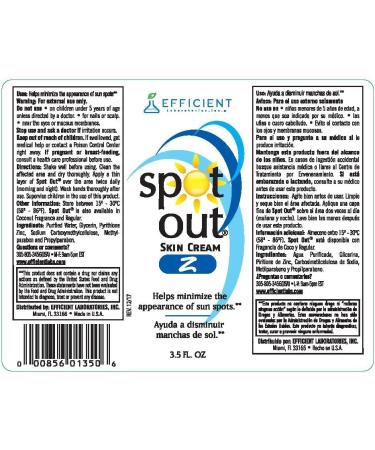 Spot Out Z 3.5oz - Sunspot Skin Treatment Lotion 3.5 Fl Oz - Buy Online on GoSupps.com