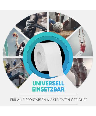 Sports Tape - 6 Rolls (3.8cm x 10m) | Tearable White Professional Sport Tape for All Sports | Buy Now! - Buy Online on GoSupps.com