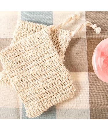 2 PCs Sisal Soap Bags for Solid Shampoo & Organic Soap - Eco-Friendly Storage Solution - Buy Online on GoSupps.com