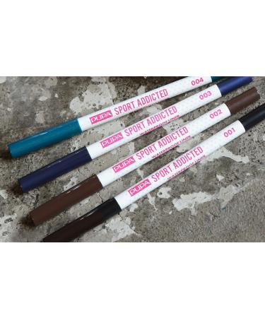 Pupa Milano Sport Addicted Waterproof Eyeliner - Dynamic Brown - Sweat Proof, Intensely Pigmented, Long Lasting - Perfect for Spring & Summer - 0.012 Oz - Buy Online on GoSupps.com