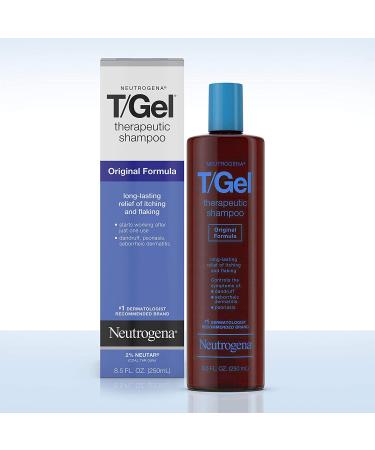 Neutrogena T/Gel Therapeutic Shampoo Original Formula - 2 Pack, 8.5 fl oz - Anti-Dandruff Treatment for Psoriasis & Seborrheic Dermatitis - Buy Online on GoSupps.com