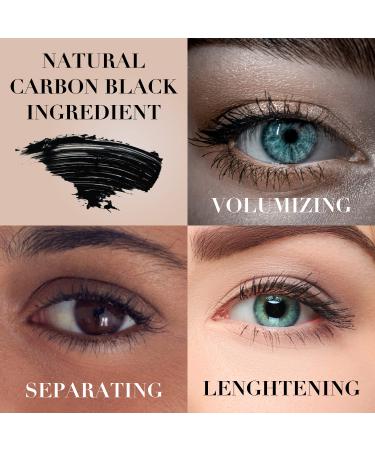 LABX NEW YORK Volumizing Mascara - Long, Curly Lashes, No Panda Effect, Waterproof Carbon Black, Travel Size - Buy Online on GoSupps.com