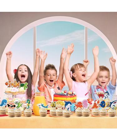 48pcs Ocean Sea Animal Cupcake Toppers - Buy Online on GoSupps.com