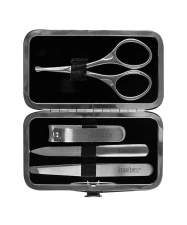 Kershaw Men's Stainless Steel Manicure Set 4-Piece with Case (KMCURE) Regular