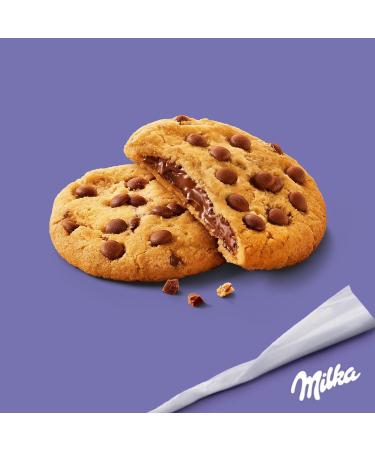 MILKA - Cookies Sensations - Cookies with Milk Chocolate Chips and Chocolate Heart - Pack of Individual Cookies - Size - Buy Online on GoSupps.com