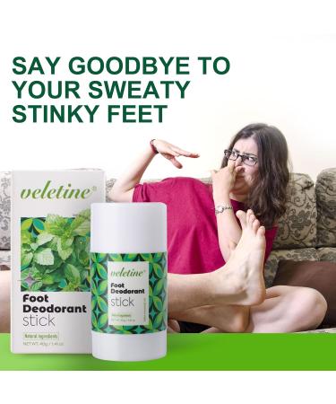 Foot Deodorant Stick Nourishing & Refreshing Feet Odor Stick for Stinky Feet Travel Size Heel Cream Foot Cream Stick Roll-on Foot Lotion Stick for Men&Women 40g/1.41 oz - Buy Online on GoSupps.com